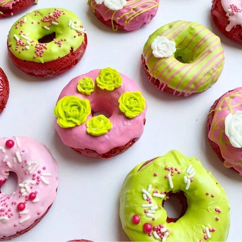 Silicone DIY Donut Maker Non-Stick Baking Pastry Cookie Chocolate Mold Muffin Cake Mould Dessert Decorating Tools Party
