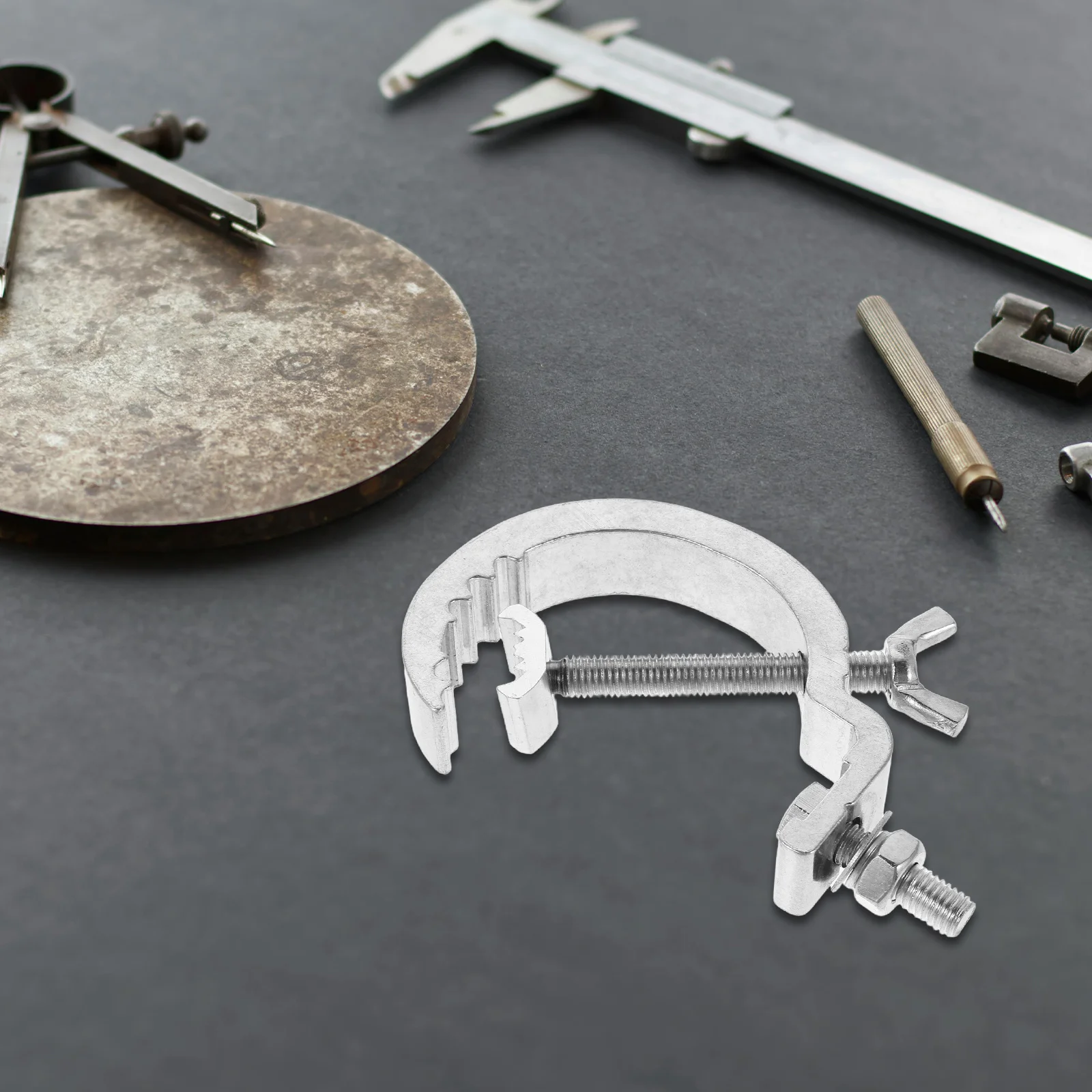 4 قطعة ضوء المرحلة المشبك السنانير الثقيلة 17 مللي متر واسعة المضادة للخدش المشبك ل Dj الاسمية ضوء الجمالون المرحلة اكسسوارات مرساة السنانير #5