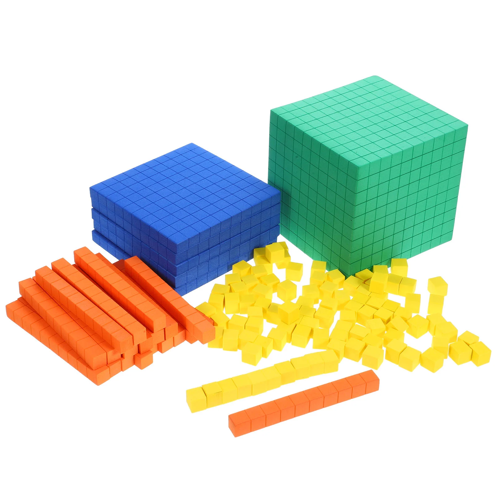 Bloco de números de cubo de matemática, brinquedos para crianças, caixa de cubos, blocos educativos, suprimentos de aprendizagem, material eva, contagem escolar primária