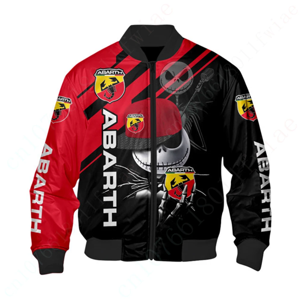 

Abarth Bomber Jacket Jackets For Men's Clothing Harajuku Parkas Techwear Baseball Uniform Thick Coats 3D Windbreaker Jacket