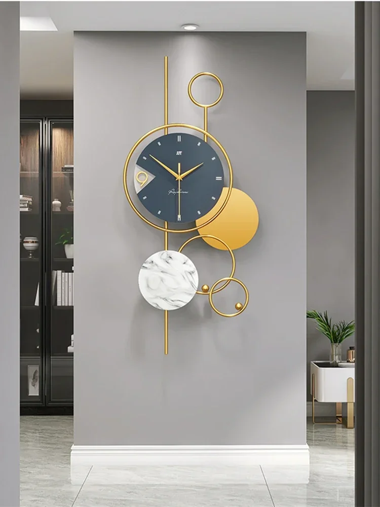 For Large Living Room Wall Clock, Modern Design, Home Watch Clocks, Silent Art Decoration, Nordic Hanging Horologe,