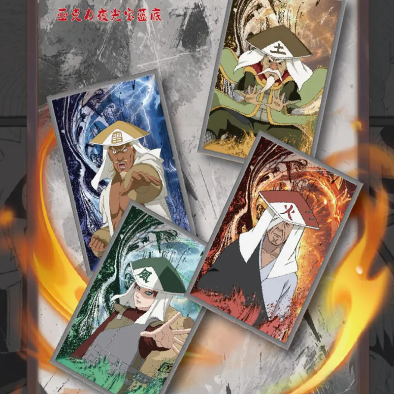 أحدث حافظة لعام 2025 للبيع بالجملة YE Culture Naruto ورق ملون Sasuke Sakura Playing تجارة عمل فني CCG TCG هوايات هدية