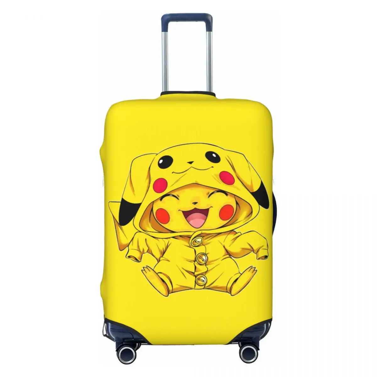 

Custom Funny Pokemoned P-Pikachus Luggage Cover Protector Washable Thunderbolt Classical Anime Travel Suitcase Covers