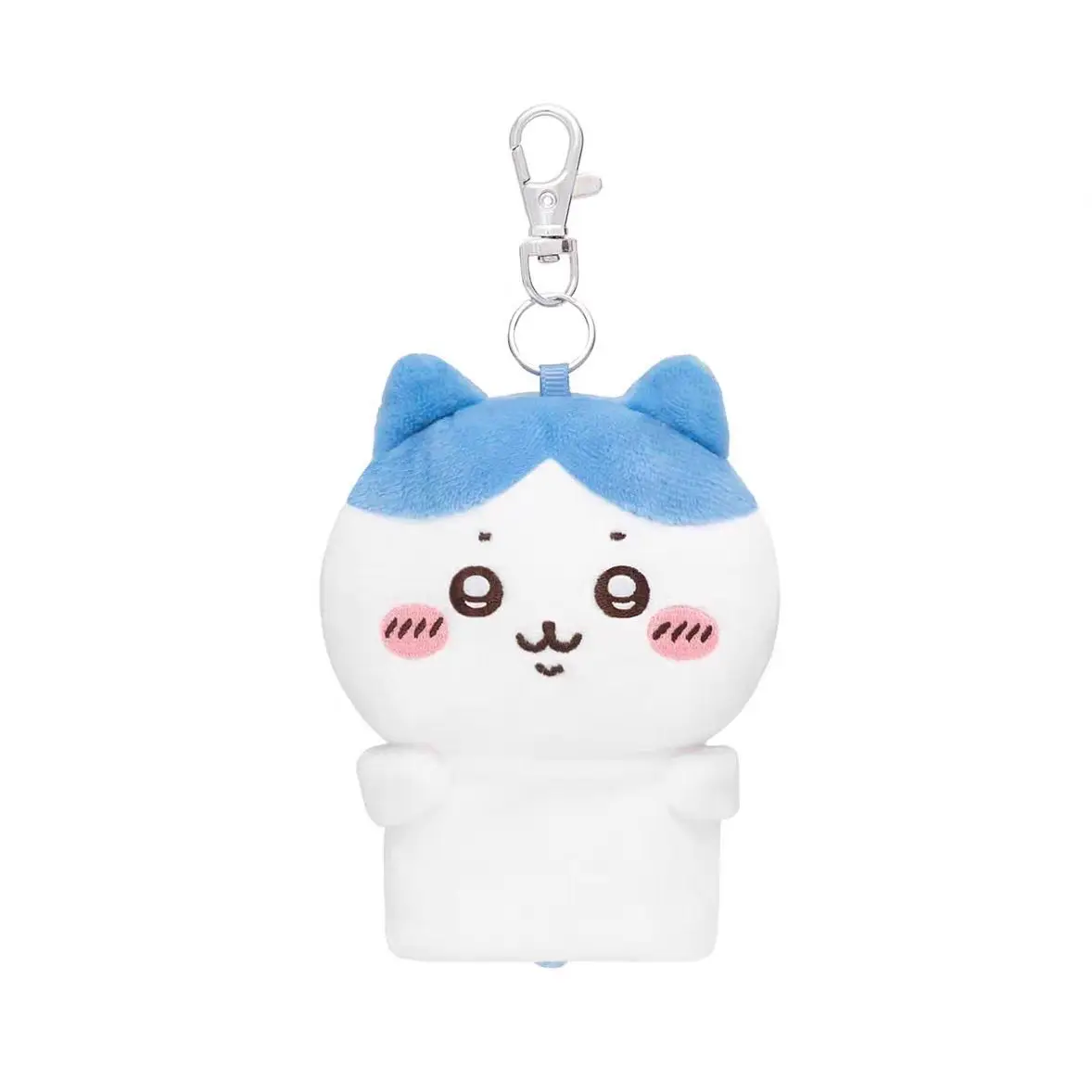 Chiikawa Retractable Buckle Key Cover Usagi Plush Doll Mini Keychain Bag Pendant Decor Collectible Gift For Anime Fans