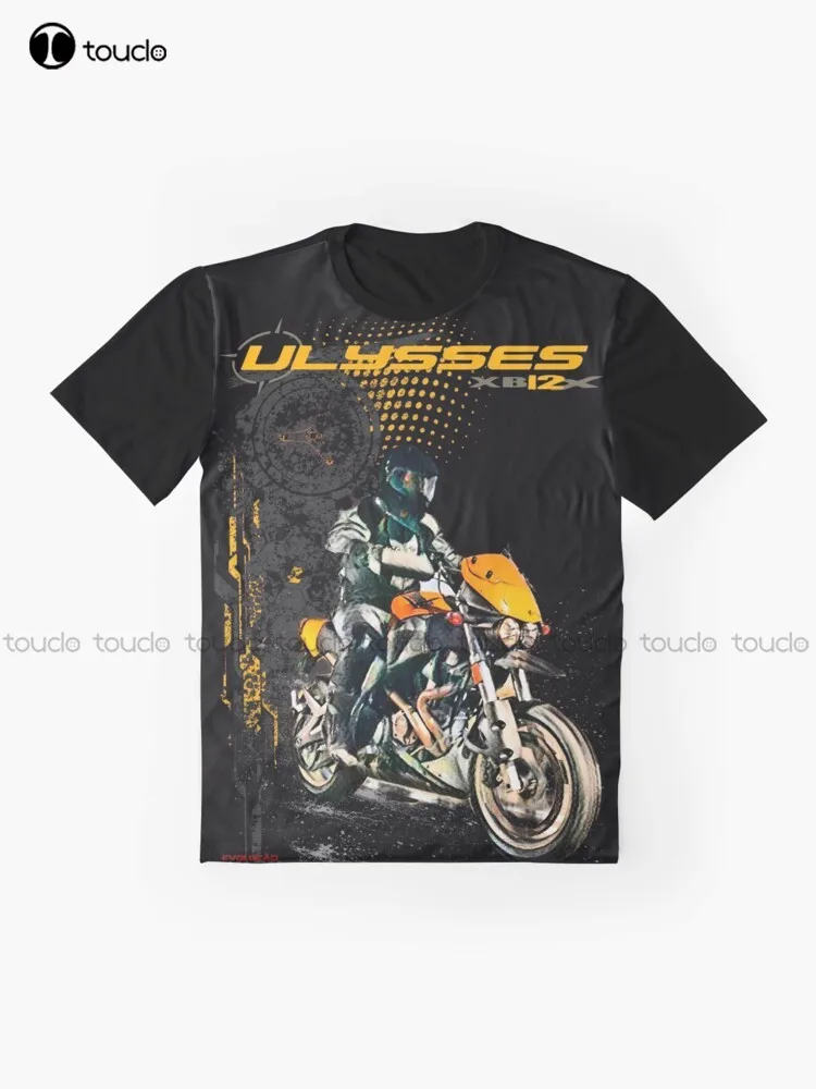 Bikers, Moto, Motorcycles, Aesthetic, Motorsport Ulysses Xb12X Graphic T-Shirt Cotton Outdoor Simple Vintage Casual Tee Shirts