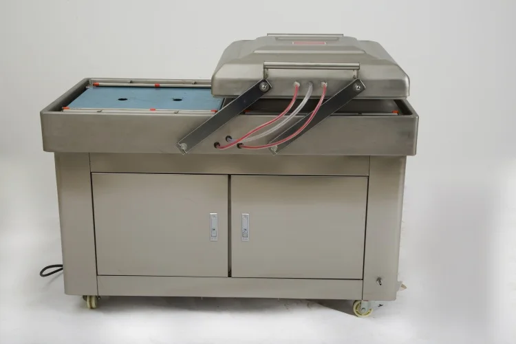 Commercial Automatic Double Chamber Vacuum Sealing Machine Meat, Rice, Coffee Vacuum Packaging Machine