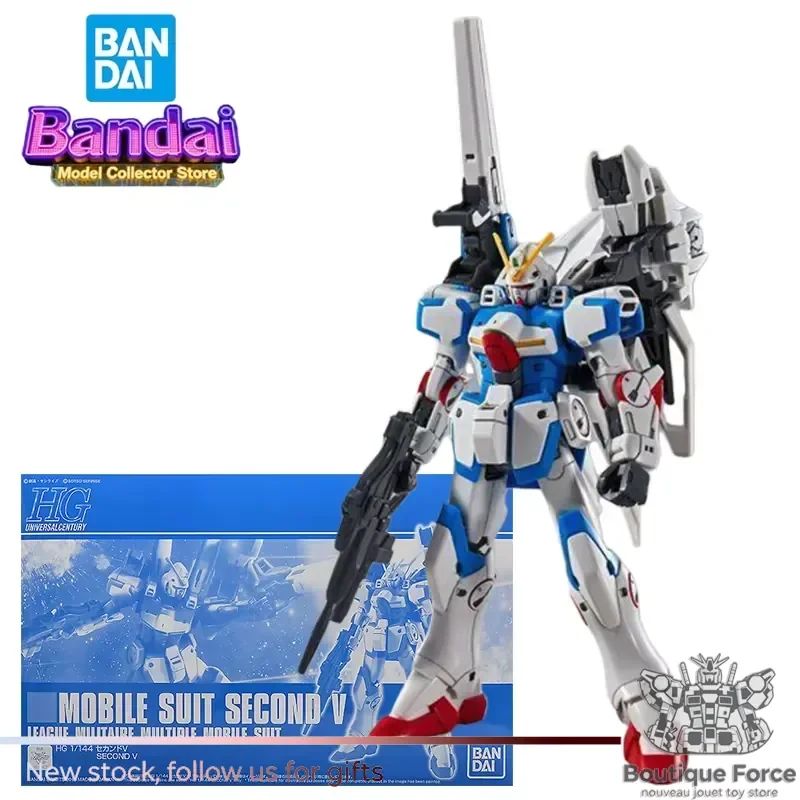 

Bandai Gundam IP HGUC 1/144 Mobile Suit Second V Action Figure Anime League Militaire Multiple Mobile Suit Toys for Boys