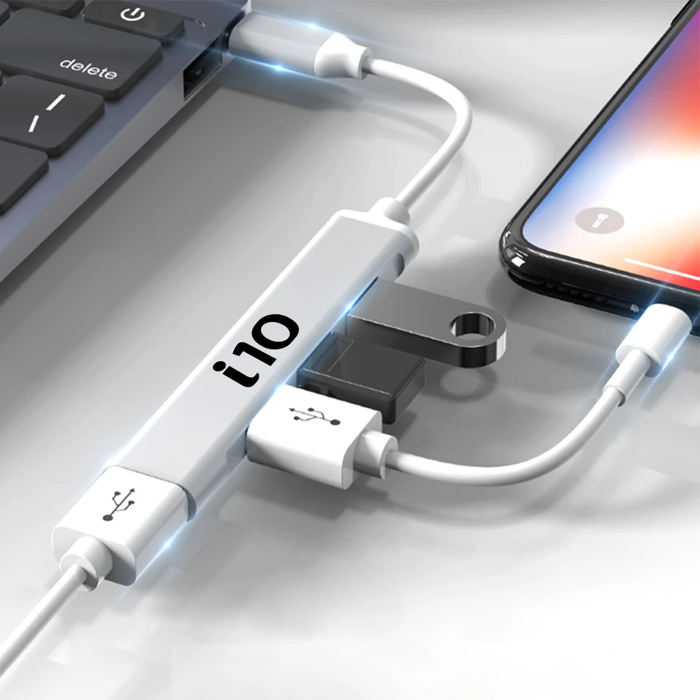 كابل شاحن USB محوري للسيارة ، نوع C ، ملحقات لهيونداي I10 ، I20 ، I30 ، Ix35 ، I40 ، سانتافي ، GDI ، سولاريس ، أزيرا ، 4 في 1 #3