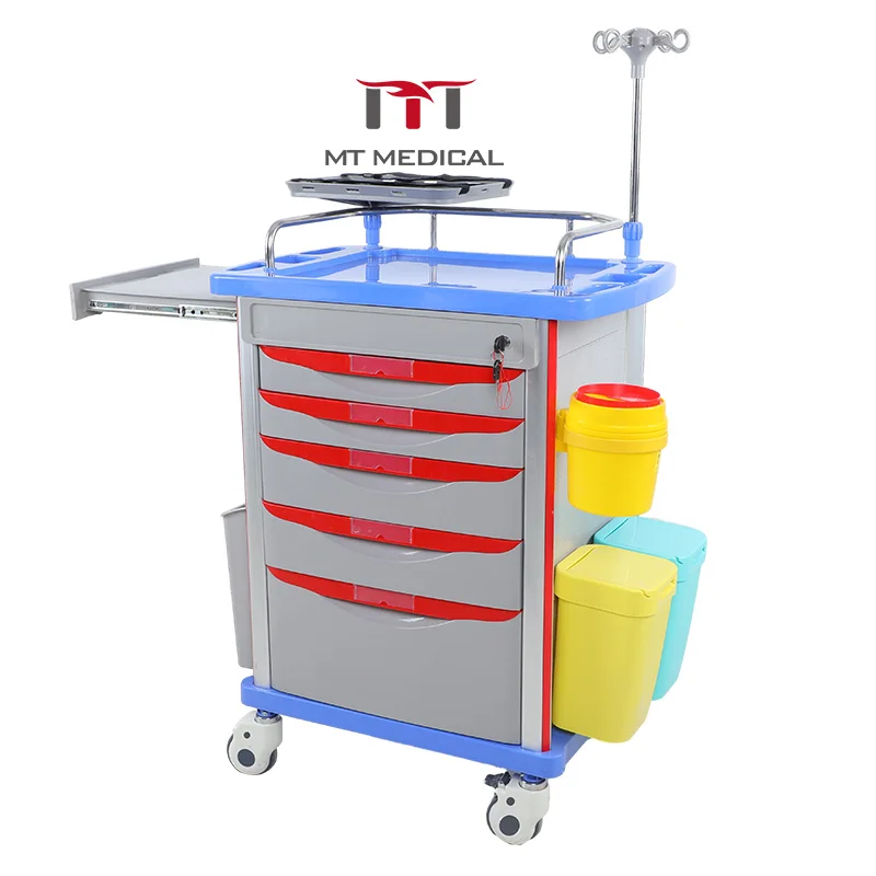 Hochey Hospital Direct Supply Medicine Trolley Cart Emergency  Trolley for Hospital and ClinIc Usage