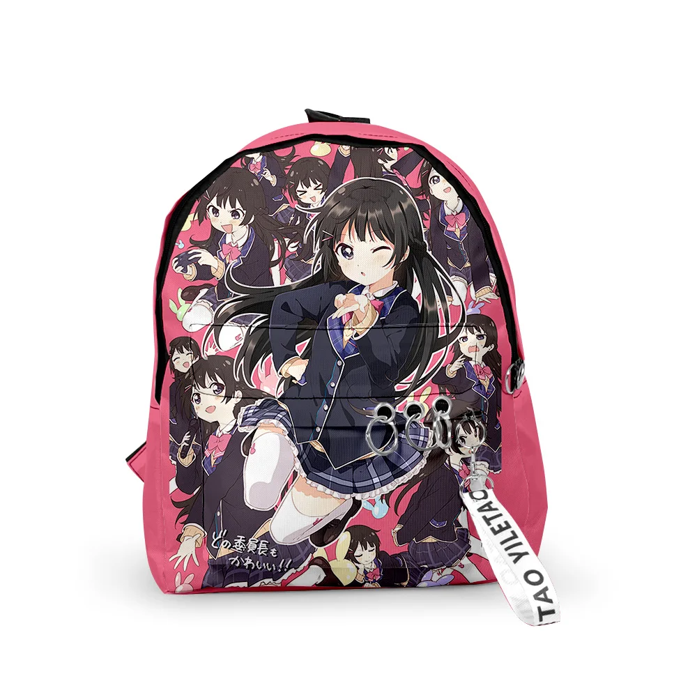 VTuber-mochila de Anime Tsukino Mito Unisex, bolsa de viaje, Harajuku, Japón, Manga, 2023