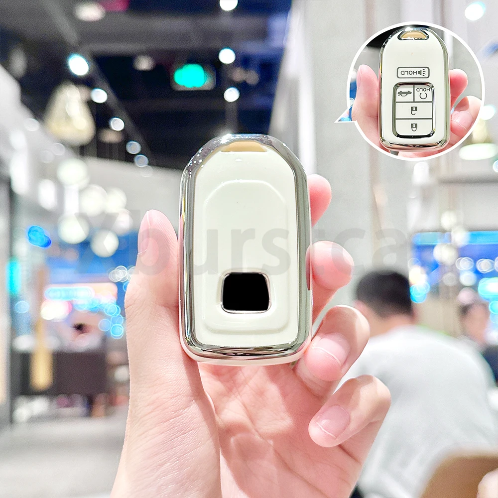 4/5 boutons pour Honda CR-V pilote Ridgeline Odyssey Accord Civic TPU coque automatique Fob voiture télécommande clé housse sans clé accessoires