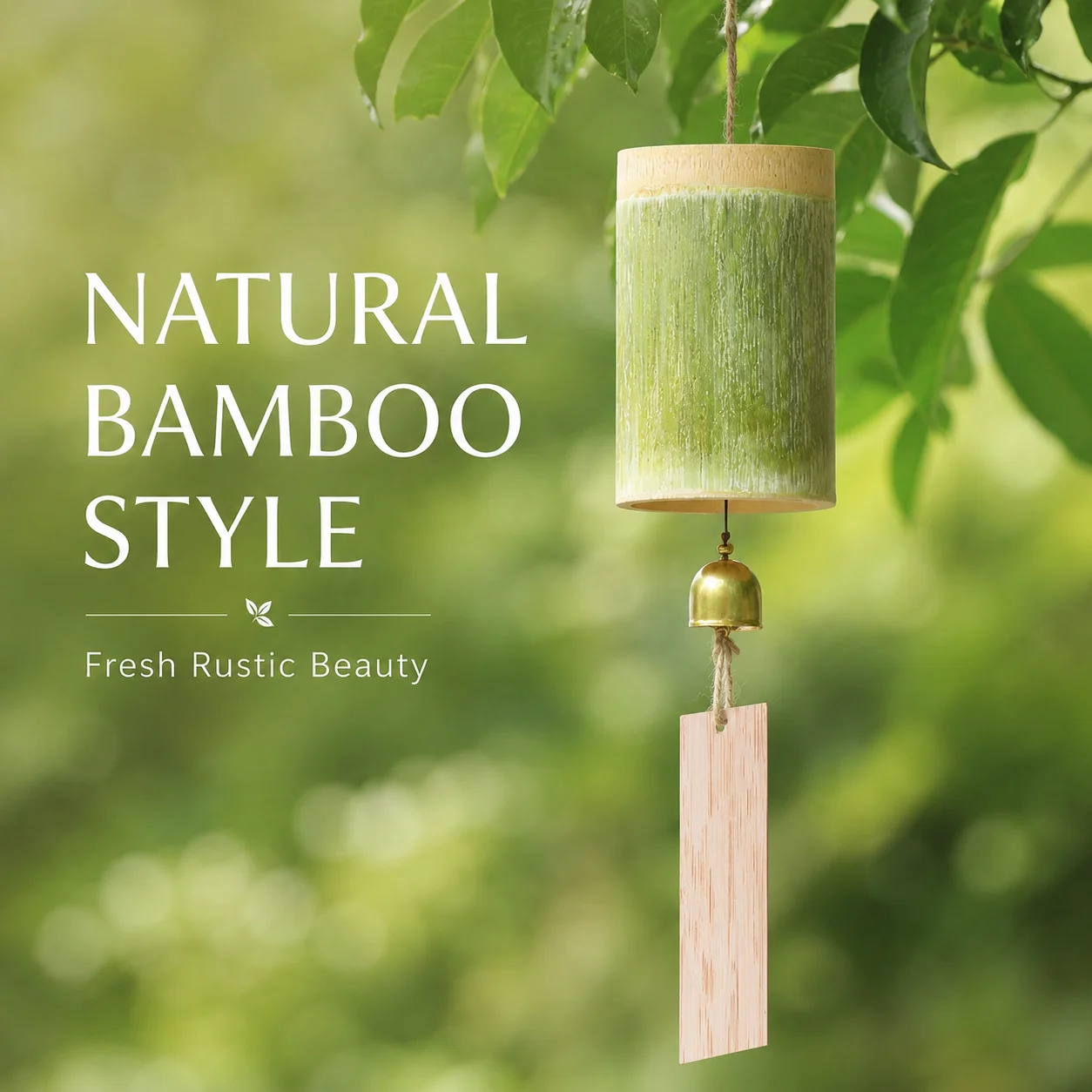 Wind Chime Tubular - Kendin Yap Bambu Tüp Rüzgar Çanı