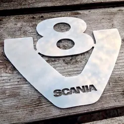 Scania Universal V8 Logo (12 CM) WN Inox WNSC191