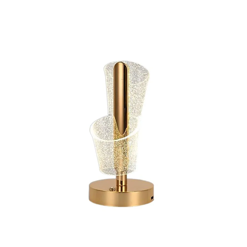 

3-Color Lighting Butterfly Desk Lamp Transparent Dimmable LED Table Lamp Atmosphere Light Ornaments Decorative Luminaire