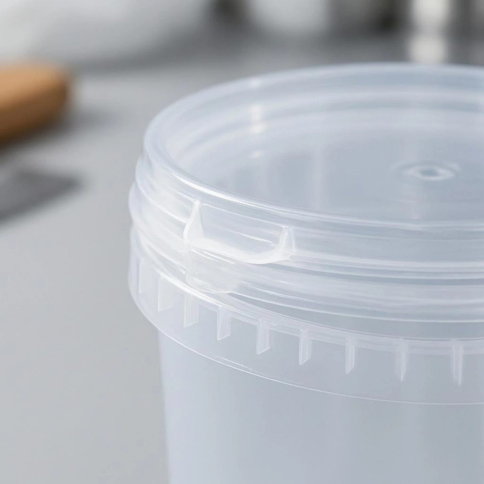 Plastic Pail Thick-Walled Food Grade Pail Container Easy Clean