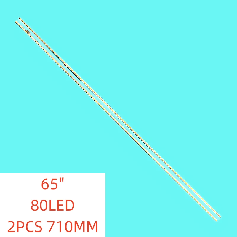 

2pcs/set 80lamp New LED backlight strip for Xiaomi 65 inch TV L65M5-AA MI014A-361-0A MI014A-3G4-0A 710MM