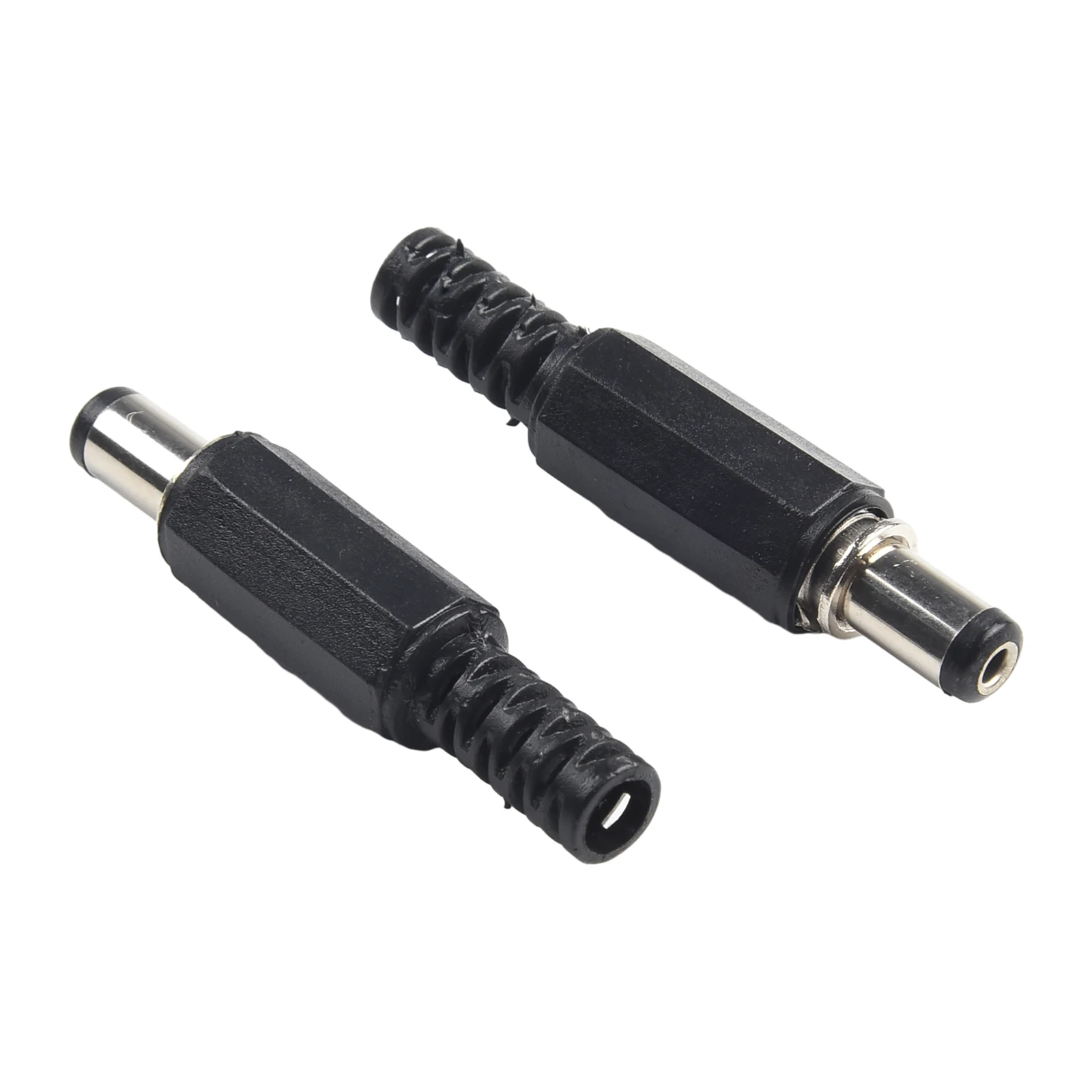 12V DC Panel Mount Socket Connectors 5 Male 5 Female Pairs for 2.1mm x 5.5mm Compatibility in Electronic Projects