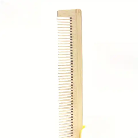 1pc Thickened Natural Bamboo Comb for Normal Hair - Gentle Detangling Wooden Hairbrush,Durable & Hair Care Styling Tool