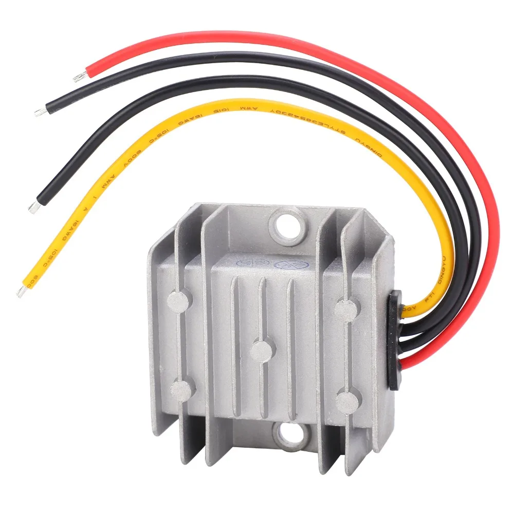 

Преобразователь напряжения DC-DC 24В в 12В, 10А 120Вт, стабильное выходное напряжение, понижающий преобразователь, водонепроницаемый регулятор напряжения для гольф-каров