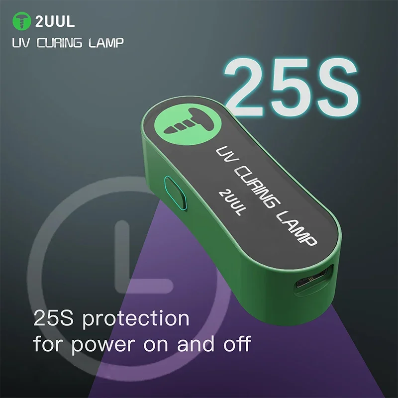 2UUL 365-395nm UV Curing Lamp สมาร์ทไฟ LED แบบพกพาการบํารุงรักษาโทรศัพท์มือถือโคมไฟสําหรับโทรศัพท์ IPad PCB Board RepairTool