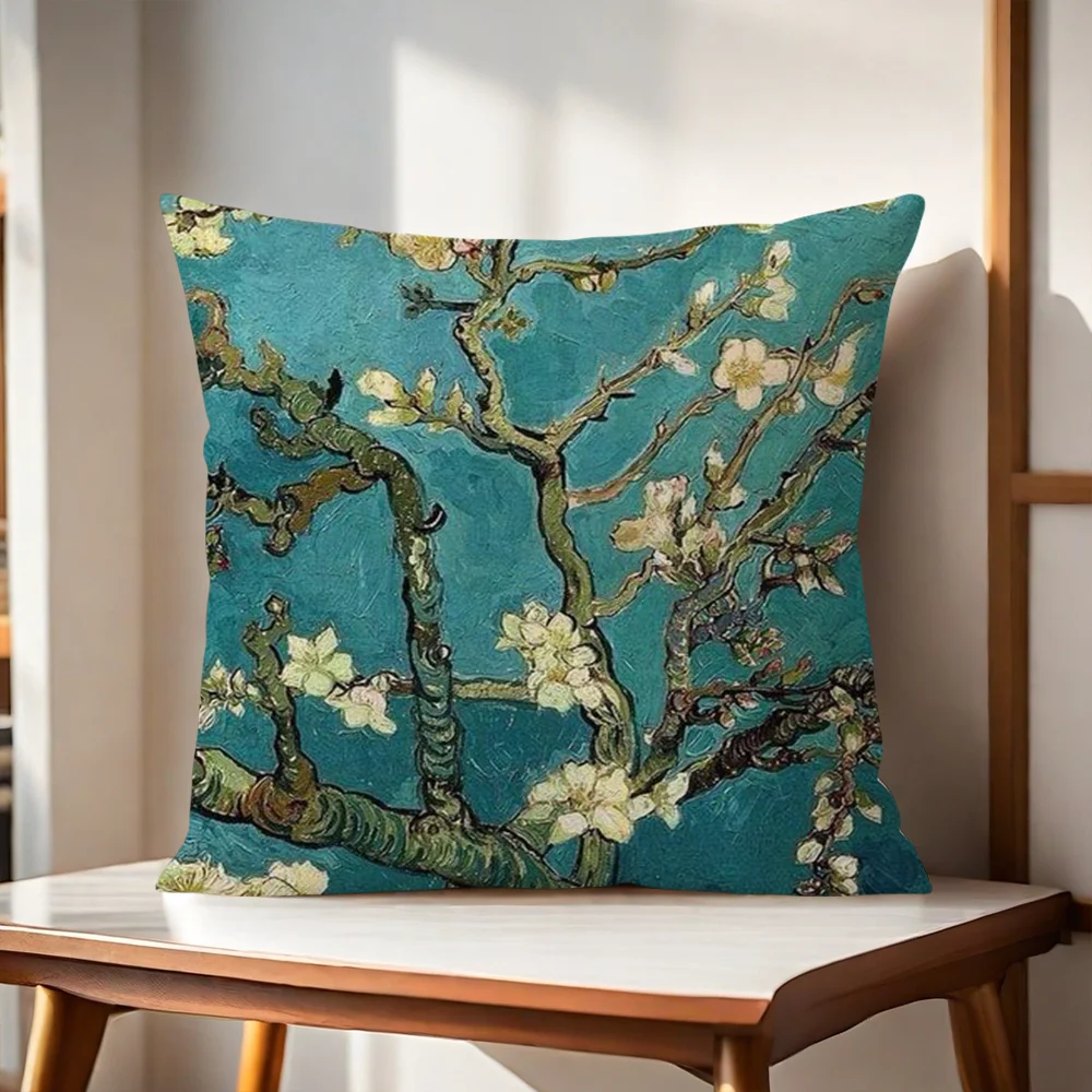 Van Gogh Art pillow cover Sofa living Printing Decoration Room Home Office Coffee Shop Car Nordic Simplicity Cover