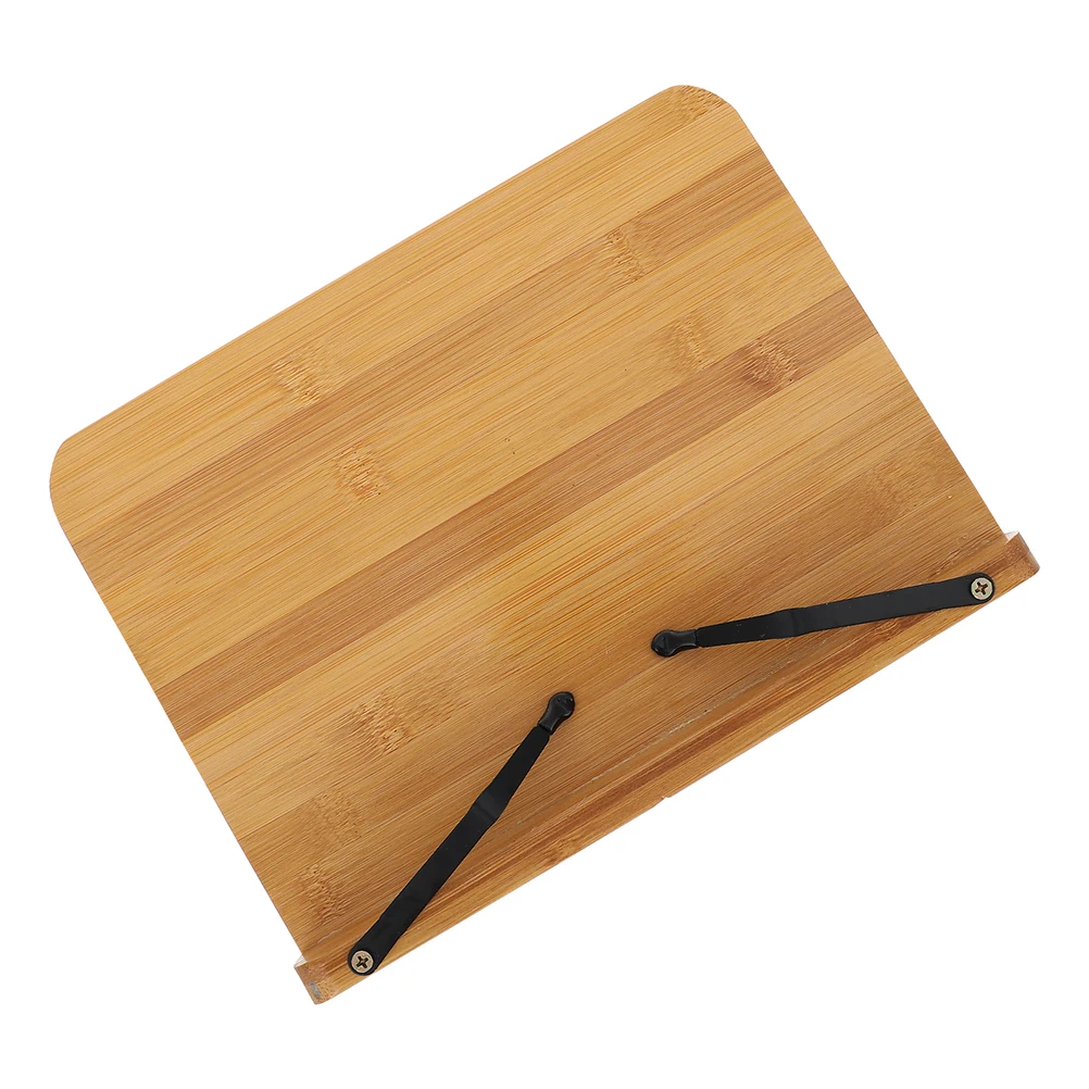 

Bamboo Home Shelf Book Manuscript Reading Rack Tablet Support Book Rack Music Score Holder Music Reading