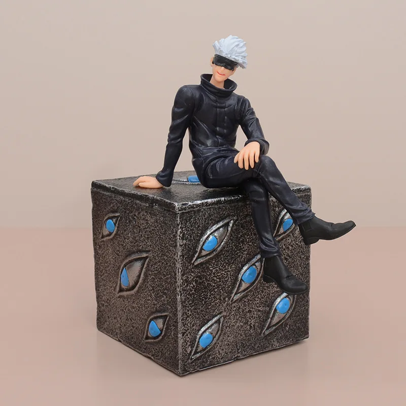 

Jujutsu Kaisen Gojo Satoru Sitting Position Prison Realm Figure Model Statue Boy Collection Desktop Decoration Ornament Toy Gift