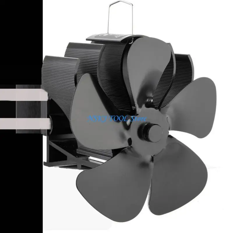 L8RC صديقة للبيئة موقد مروحة على مدخنة سجل الخشب للموقد الموقد هادئة BG604 للغاز بيليه سجل خشب موقد حرق #3