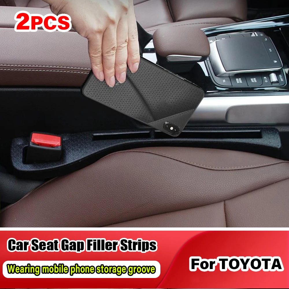 

Car Seat Gap Filler Side Seam Plug Strip Seat Gap Leak-proof Filling Strip Accessories For Toyota Chr Corolla E150 Camry 70 Rav4