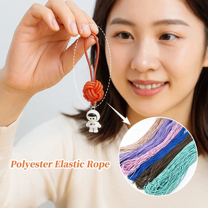 

10/20M 2.5mm Elastics Rope for Hair Garment Rubber Band Bungee Cord Shoes Belt Stretch Thread Craft Ropes DIY Sewing Accessories