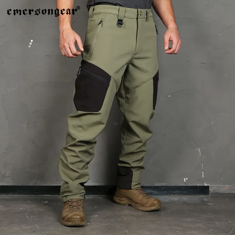 

EMERSONGEAR BlueLabel Tactical Killer Whale Triple Tech Function Pants Mens Duty Cargo Soft Shell Assault Trousers Combat OD