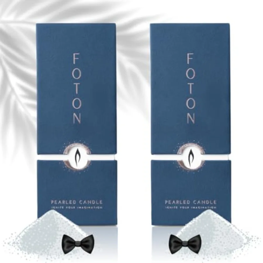 

Pearled Candle - Multi-Pack 2 x18 Oz - Tailored Tux Masculine Men's Perfume Scented Non Toxic Powder Wax Sand Candles up to 120