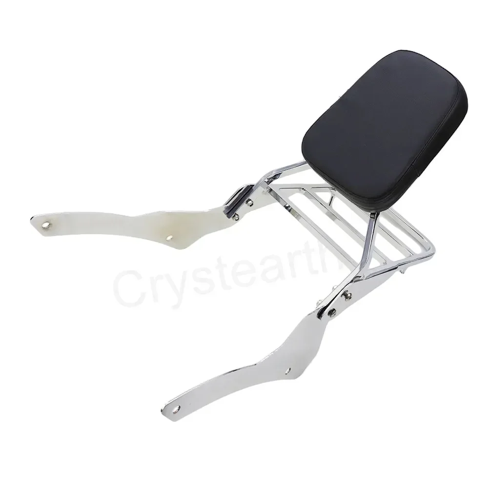 Motorcycle Sissy Bar Backrest w/Luggage Rack For Yamaha V-Star Dragstar 400/650 Classic 1998-2014 1999 2007 2008 2009 2010 2011