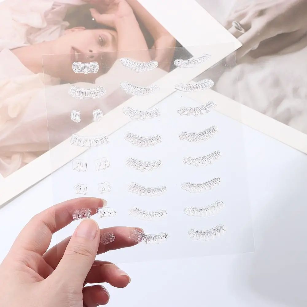 DIY Silicone Eyelash Stamps Tool Eyelashes Natural V-shaped Lower Lashes Extensions False Eyelash Eyeliner Seal