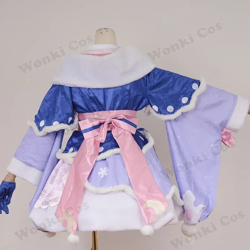 Robe Kimono Queue de Cheval pour Fille, Snow Ata ku Cosplay Costume, Perruque 2023, PoinLolita Magnifique, W & C @, SN66