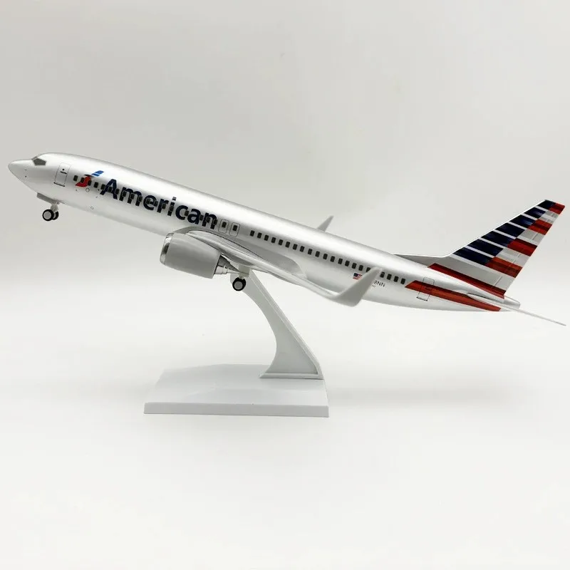 

Model Airplane 30cm America Airways B737 Prototype B747 Resin Die-Casting Aircraft Model Plane Kit With Wheels Home Decor Colle