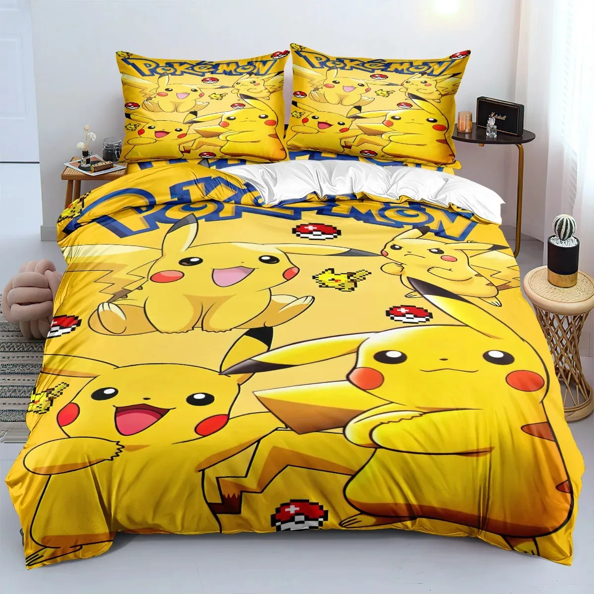 Tree People Groot N The Incredible Hulk Bed Linen Set,Pokemon PikachuBedding Set,Girls Boys Adult Comforter Bedding set Gifts