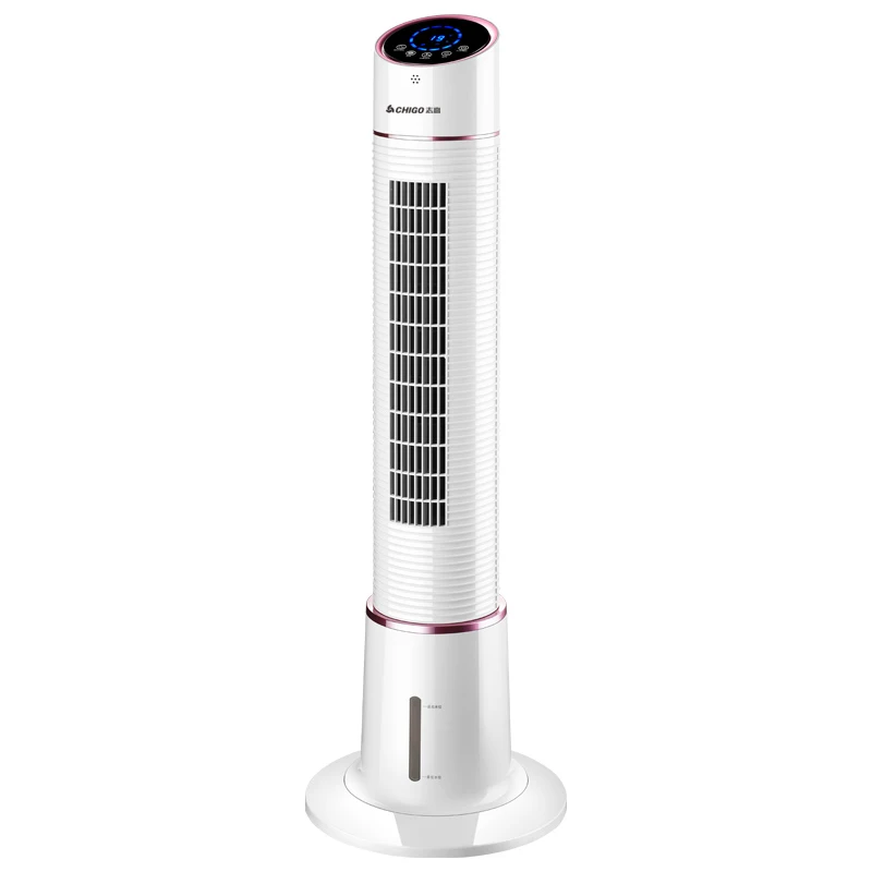 AC110-240V 50W power Electric Tower fan water mist fan humidifier Portable Air Cooling Fan Bladeless air cooler 5L tank 110CM