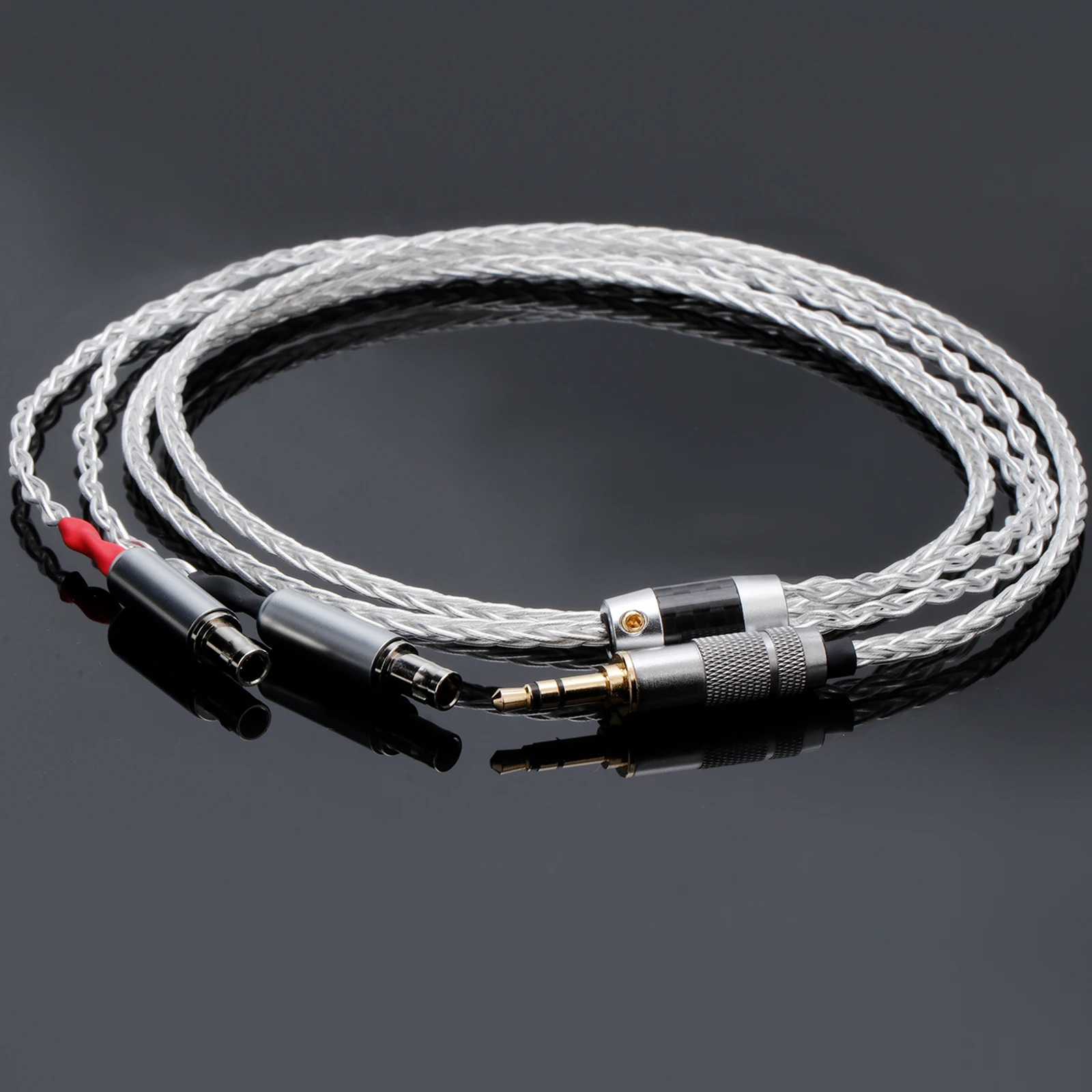 

8-core OCC silver plating Earphone Cable For HD800 HD800s HD820s HD820 Dharma D1000 Headphone