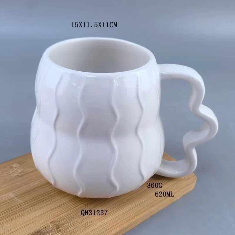 New Minimalist Drinking Cup and Breakfast Cup Household Ceramic Coffee and Milk Tea Cups Small Crowd Office Water Cup