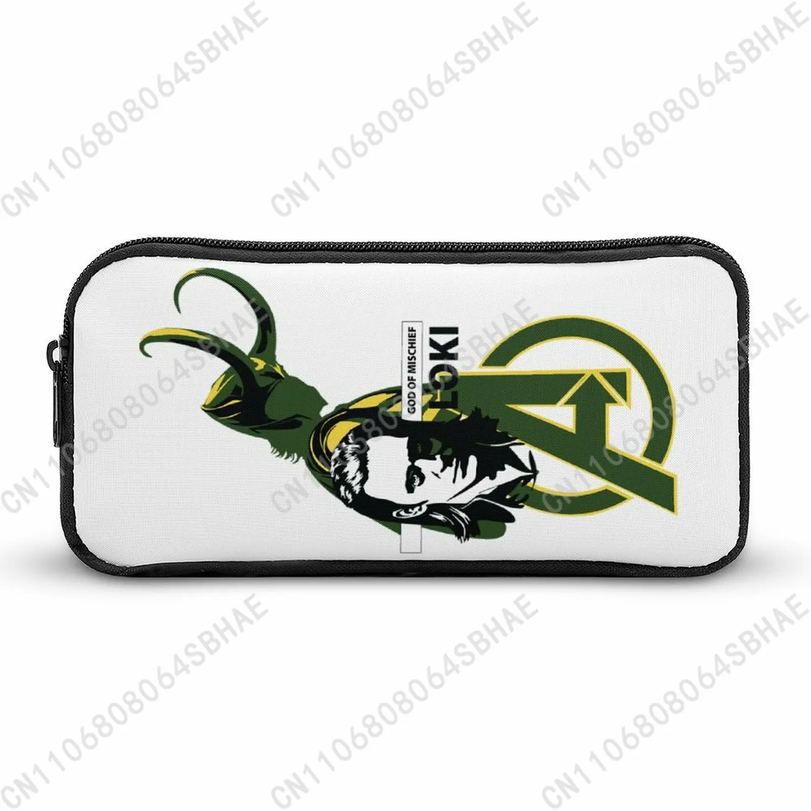

Marvel Loki Pencil Case Teens Custom Pattern Simple Pen Bag School Stationery Pouch Personalized Zipper Bag Cosplay