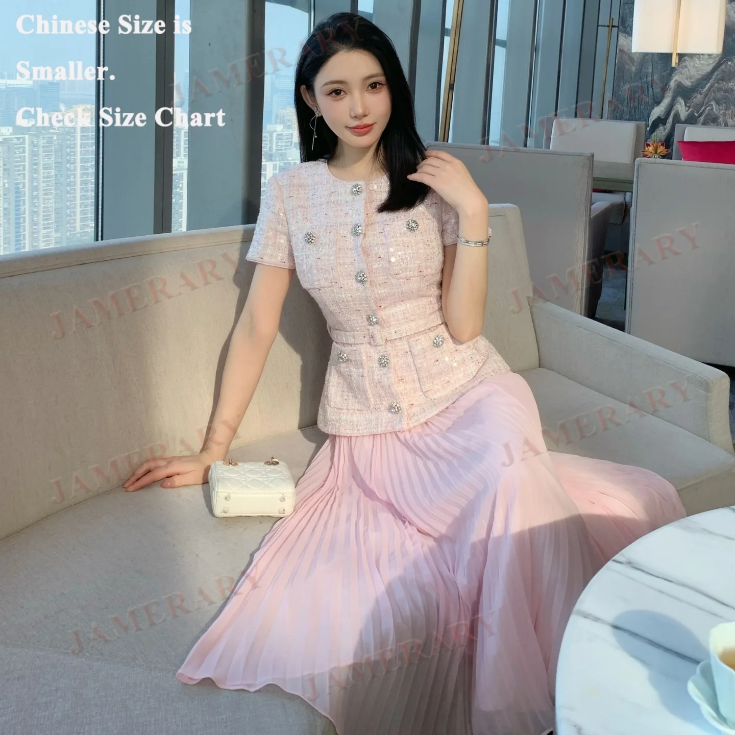 

Качественные летние твидовые шифоновые платья с пайетками для женщин, плиссированные, с камнями, роскошные, вечерние, длинные, для вечеринок и ужинов, Vestidos