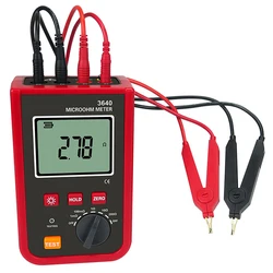 Microhmímetro ETCR3640, probador de resistencia de conexión a tierra con abrazadera de 1uΩ-200Ω para transformadores, bobinados, microohmímetro, poste de rejilla de tierra