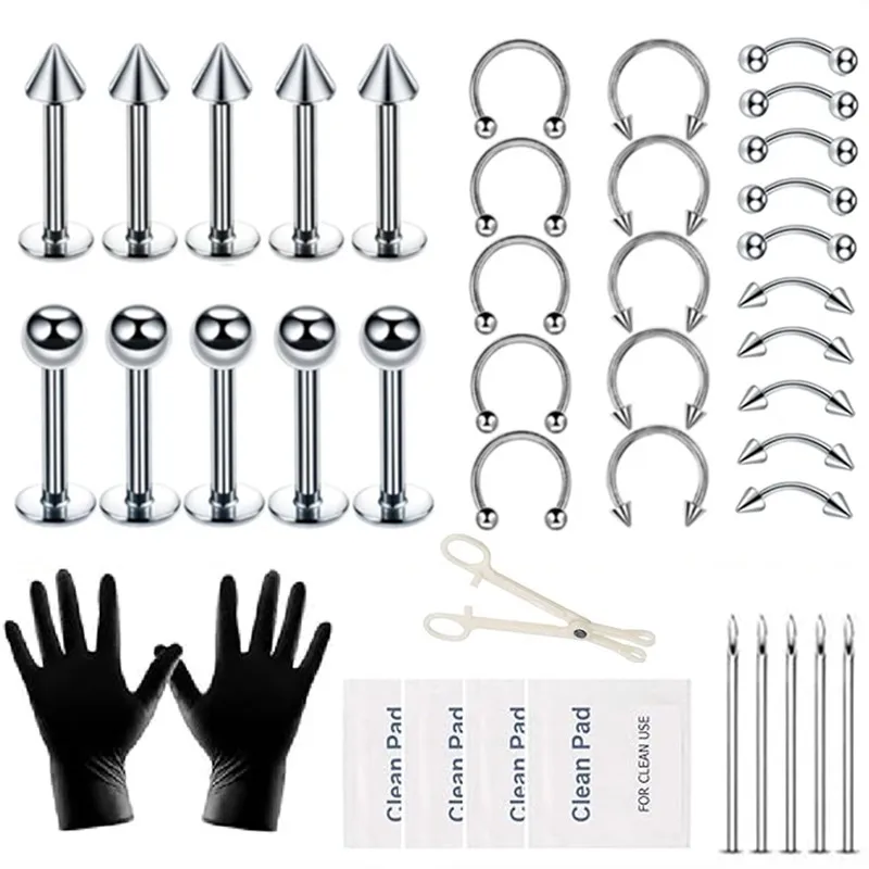 

Профессиональный товар, набор для перегородки, щипцы для пирсинга, иглы для пирсинга, кольцо для носа, кольцо, ювелирные изделия, серьги, губы, живота