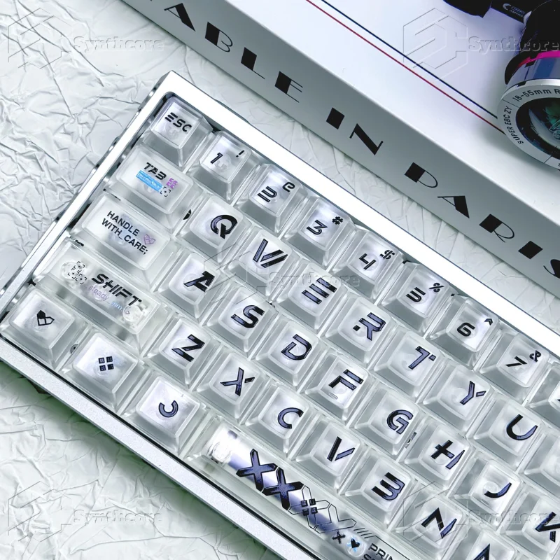 

Printed Set Transparent Mist TransparentPCFull Set of Keycaps Original Height130Key suitable forwooting Michael Mega Lion