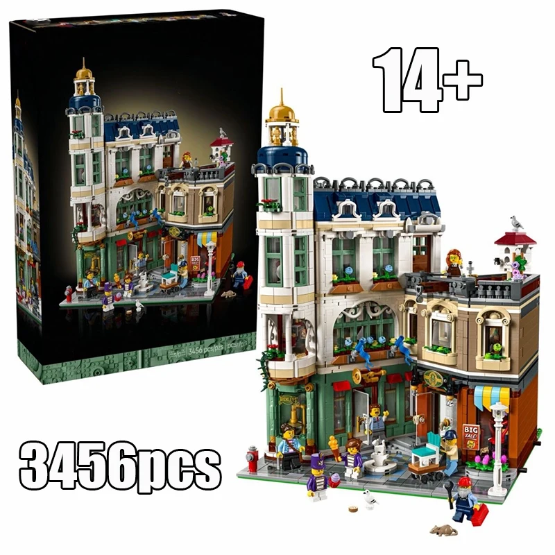 

Набор для сборки «Угловой магазин» (3456 деталей), альтернативная модель торговой улицы 11371, конструктор для детей, игрушка для сборки, подарок на день рождения