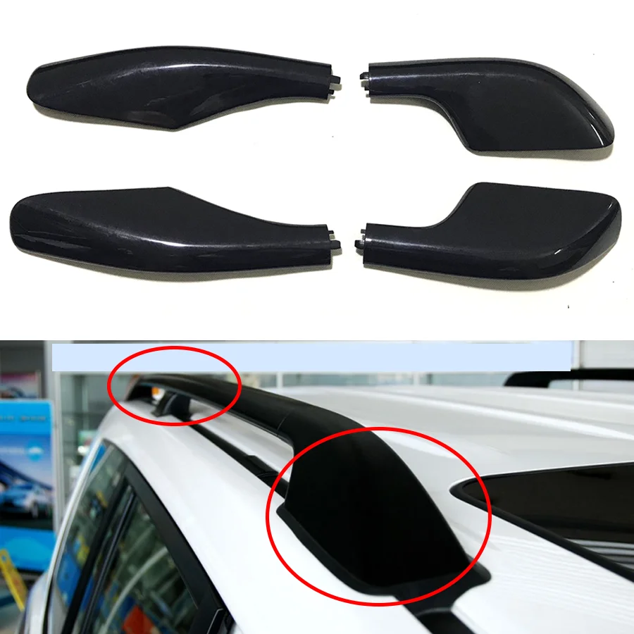 Wooeight 1Pc Roof Luggage Rack Guard Cover Shell Cap For Toyota Land Cruiser 100 LC100 4700 4500 FZJ100 1998-2007 63493-60041