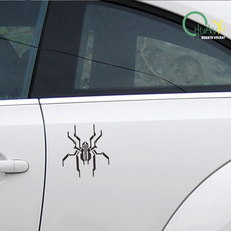 Hollow car sticker, electronic spider, cyber, luminous fluorescent color-changing rear windshield hood, personalized car sticker