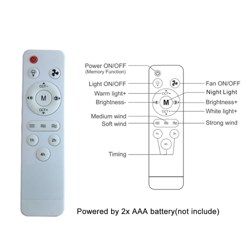 86V-265V Chandelier Fan with Timing Sudden Stop Protections Function for Bedroom