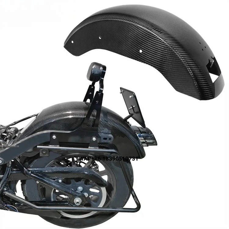 

AKOSO Twill Weave Glossy 3K Carbon Fiber Motorcycle Rear Fender for Low Rider S FXLRS Low Rider ST FXLRST FXRST